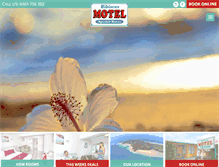 Tablet Screenshot of hibiscusmotel.com.au
